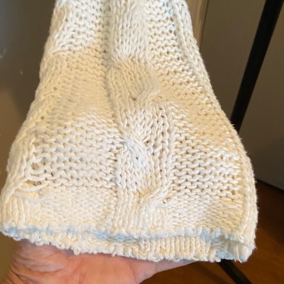 Free People Cream V-Neck Sweater - Picture 5 of 8